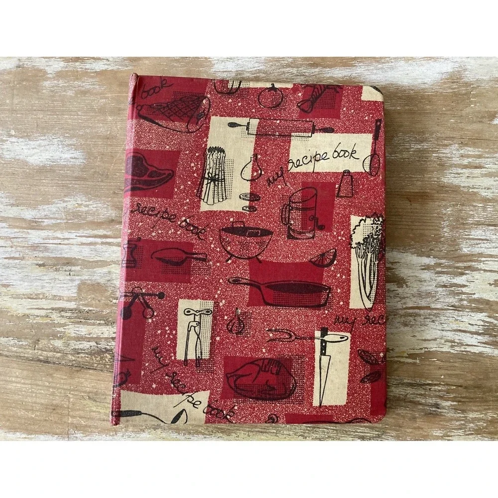 Vintage kitchen cooking storage loose leaf notebook  My Recipie Book 1950s 1960s